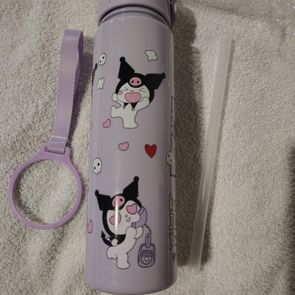 Sanrio Kuromi Water Bottle - Purple and Black - Picture 4 of 6